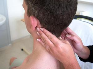 การอักเสบหรือความเสียหายของเนื้องอกของต่อมน้ำเหลืองที่ปากมดลูก